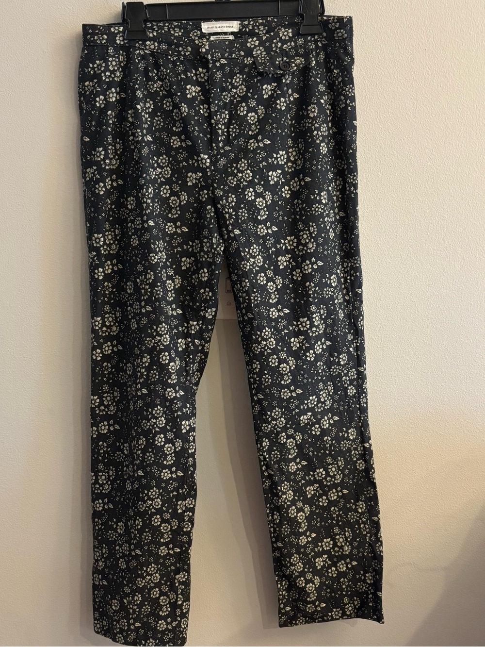Isabel Marant Etoile Floral Corduroy Pants Size 42